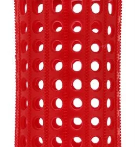 BIGODINI PLASTICA 32mm x10 ROSSO