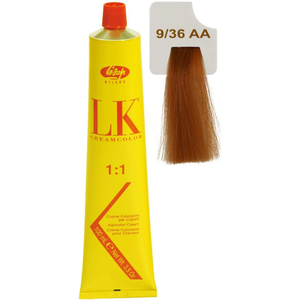 LISAP LK CREAM COLOR ANTI AGE 9/36 - BIONDO CHIARISSIMO RAME DORATO 100ml - immagine 2