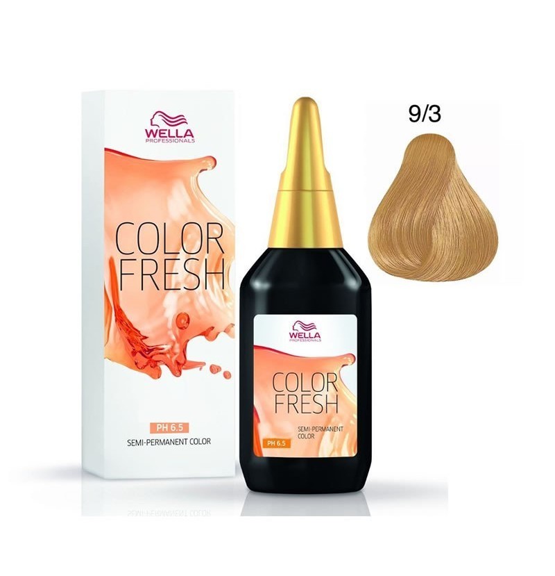 COLOR FRESH 9/3 BIONDO CHIARISSIMO DORATO 75ml WELLA