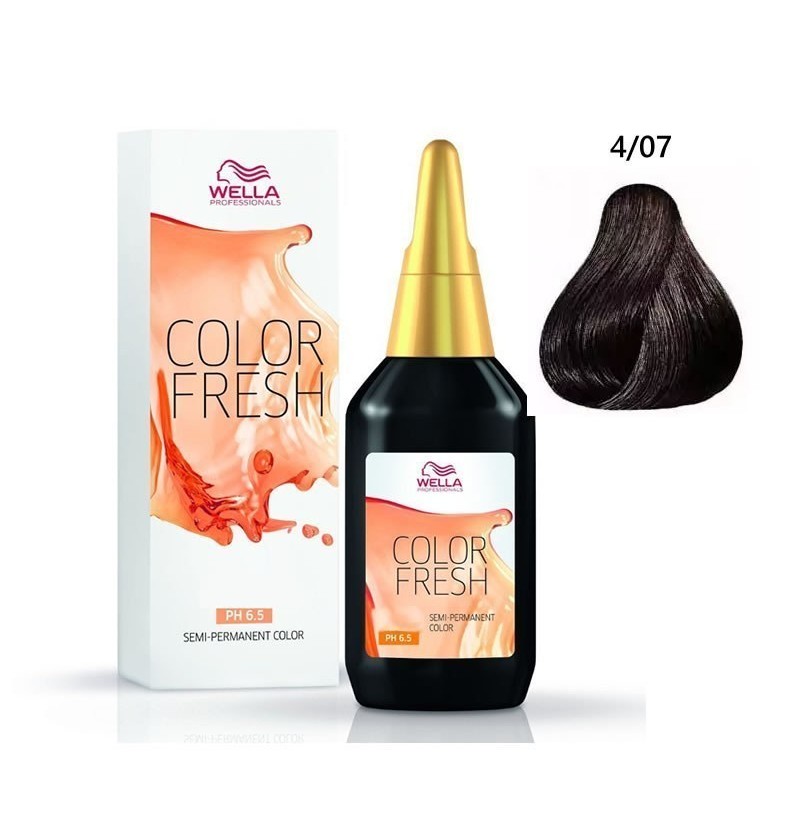 COLOR FRESH 4/07 CASTANO MEDIO NATURALE SABBIA 75ml WELLA