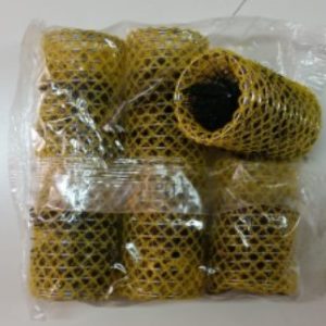 BIGODINI PIEGA 40mm x 6 GIALLO