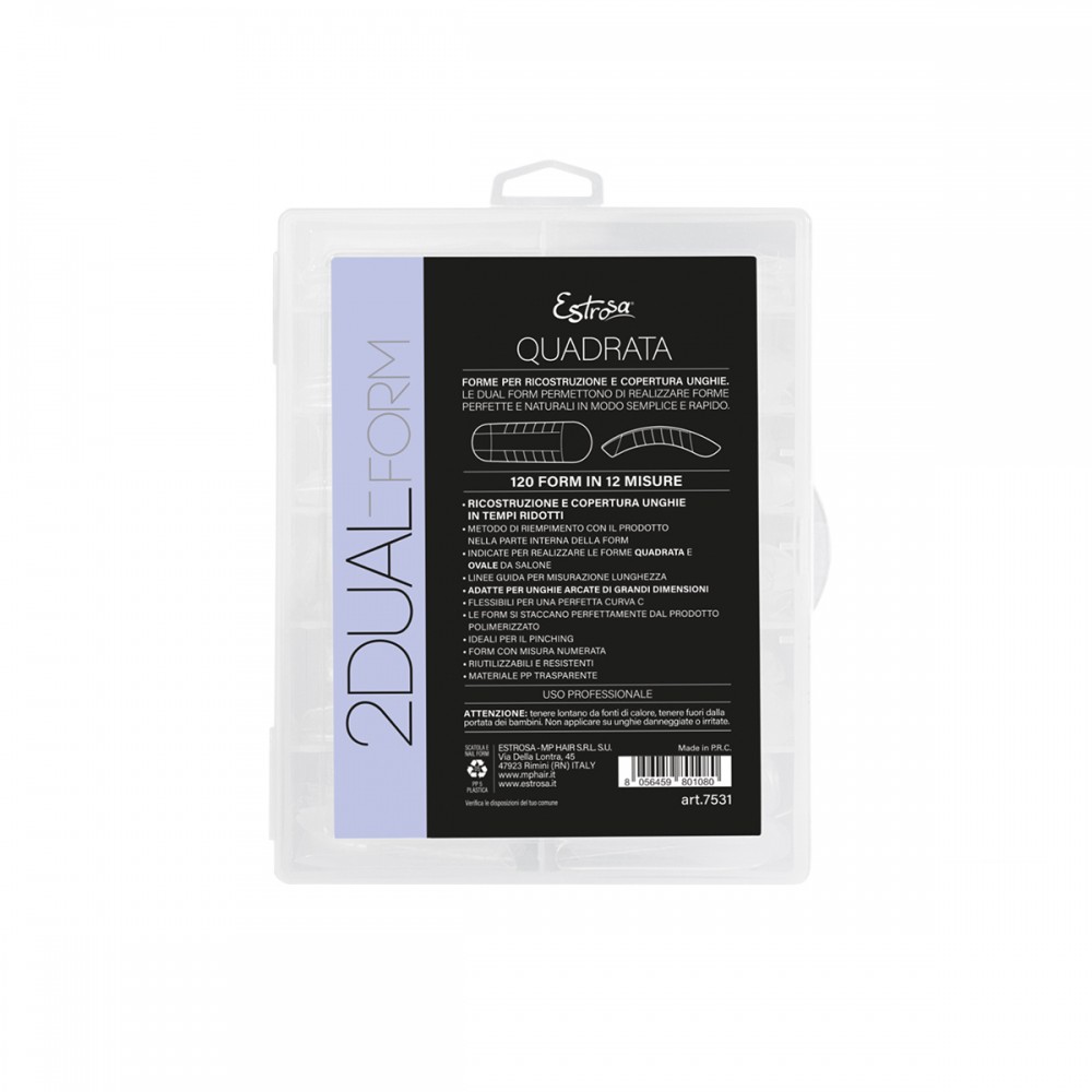 ESTROSA DUAL FORM UNGHIA FINTE QUADRATE 120pz art.7531 - immagine 2