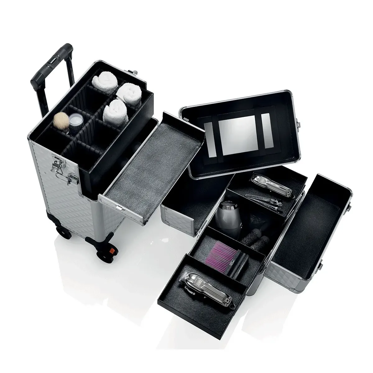 TROLLEY NICA NERO PARRUCCHIERI ESTETISTE 402.232 DIAMOND BLACK XANITALIA - immagine 2